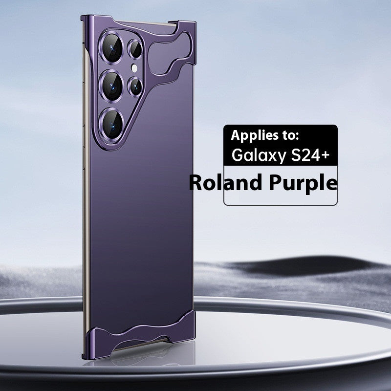 Ultra-Slim Frameless Metal Phone Case with Heat Dissipation & Drop Protection | Sleek Electroplated Design for Samsung