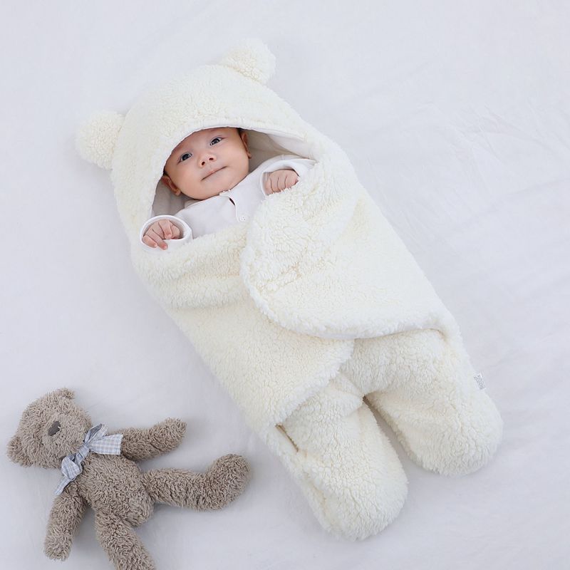 Baby Quilted Winter Sleeping Bag Wrap | Snuggly and Warm for Newborns |