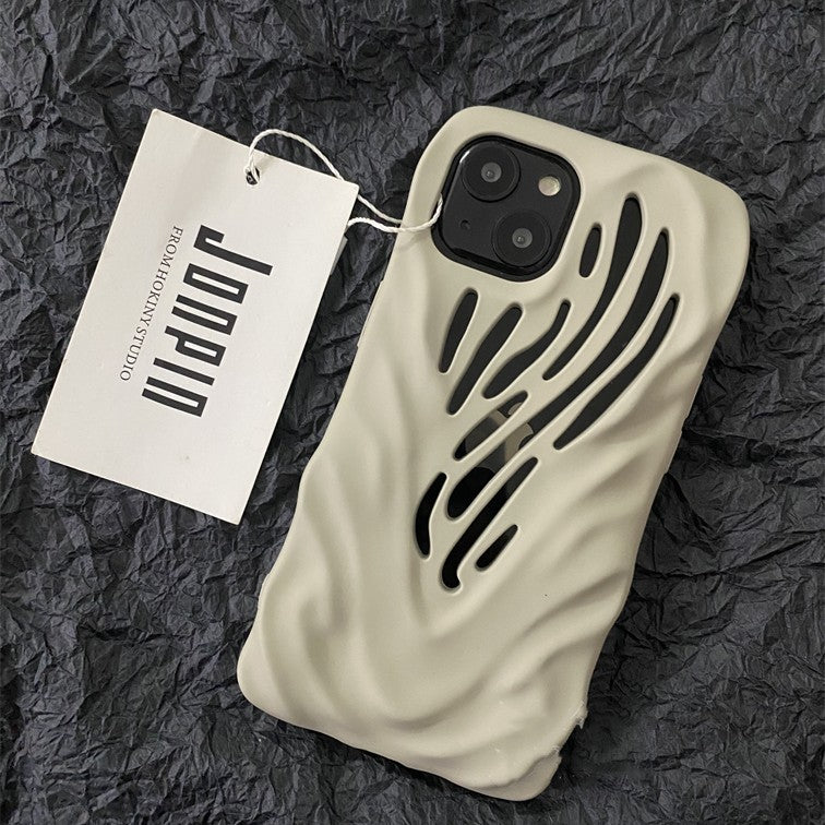 Irregular Heat Dissipation Hollow Soft Rubber Phone Case | Cartoon Cute with Anti-Drop Protection