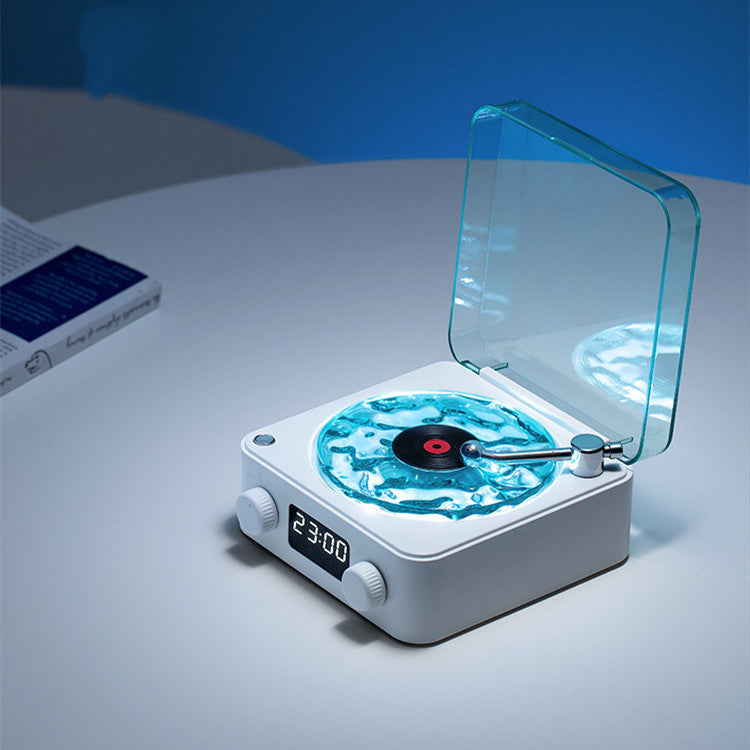 Retro Turntable Speaker - Wireless Bluetooth 5.0 Vinyl Player with Stereo Sound & RGB Light