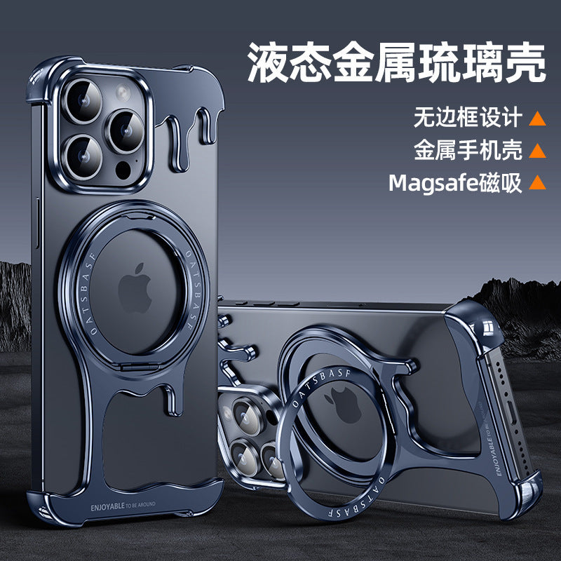 Metal Frame MagSafe Case for iPhone – Rugged & Sleek Armor Design
