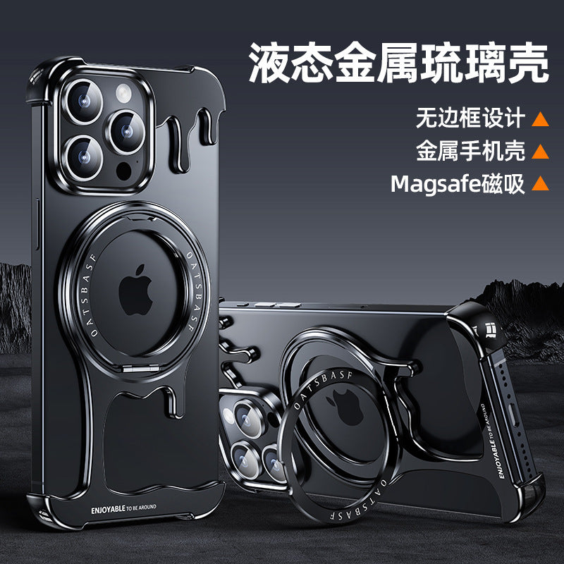 Metal Frame MagSafe Case for iPhone – Rugged & Sleek Armor Design