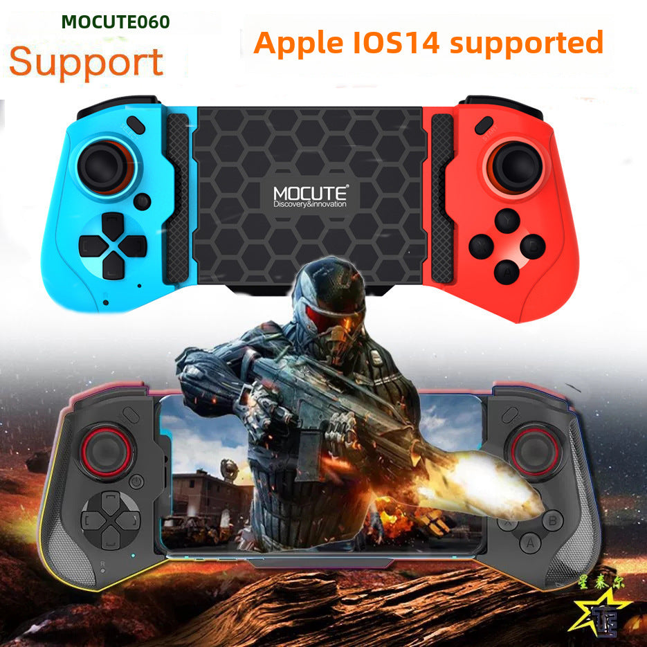 Mocute 060 Stretch Double Rocker Wireless Bluetooth Gamepad – Compatible with Android & iOS Devices (13-4" Phones)