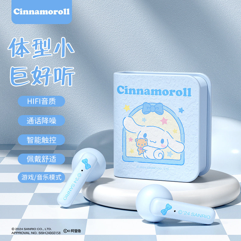 π§ Sanrio Cartoon Wireless Bluetooth Earphones β Cute, Comfy & Long-lasting!