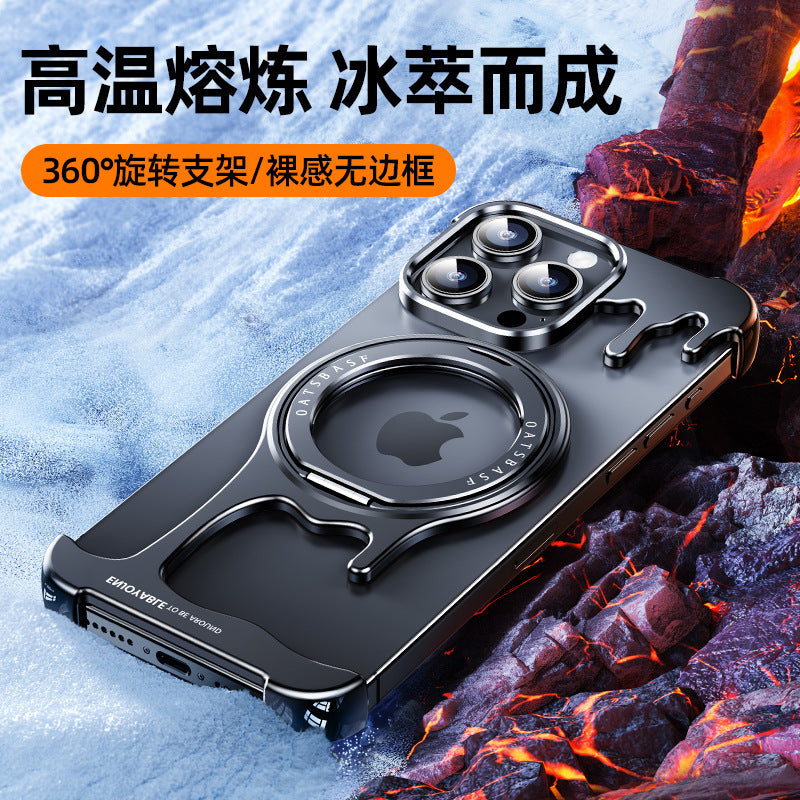 Metal Frame MagSafe Case for iPhone – Rugged & Sleek Armor Design