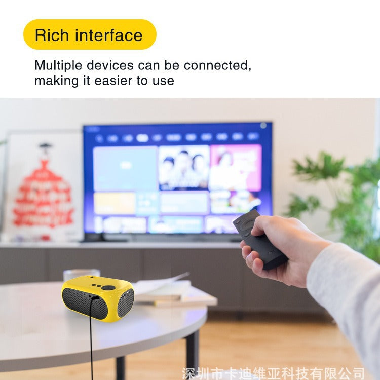 M24 LED Portable Mini Projector – HD 1080p Home Theater & Gaming Companion