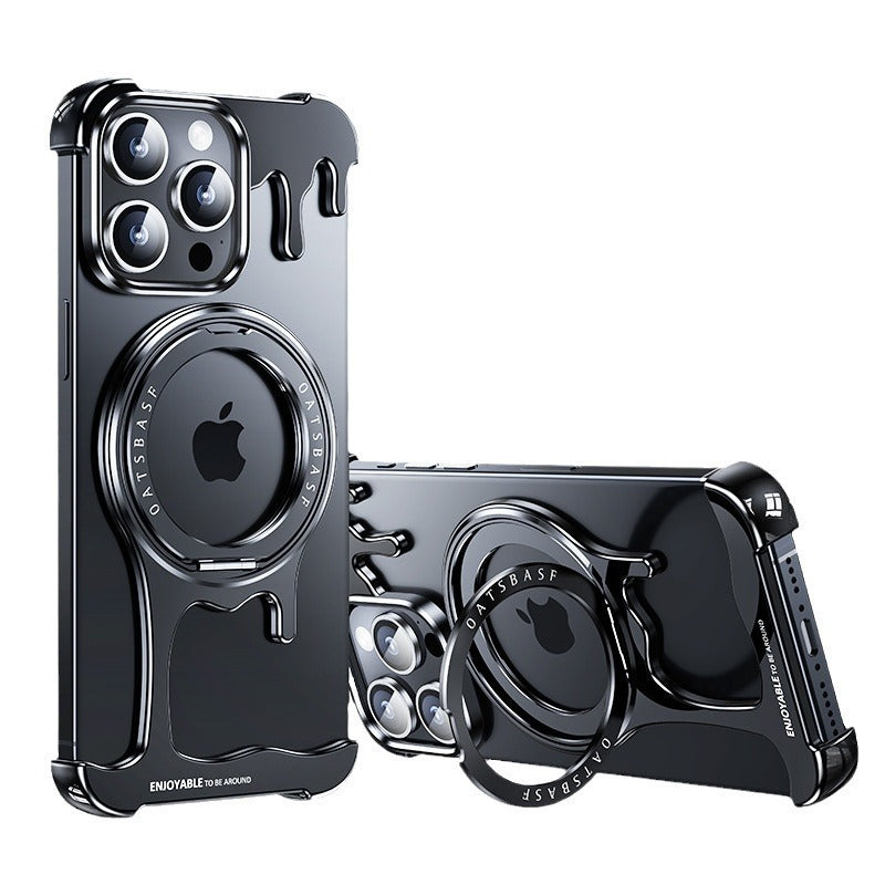 Metal Frame MagSafe Case for iPhone – Rugged & Sleek Armor Design