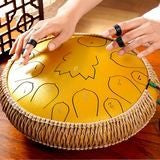 Ethereal Steel Tongue Drum – Soothing Percussion Instrument for Meditation & Relaxation