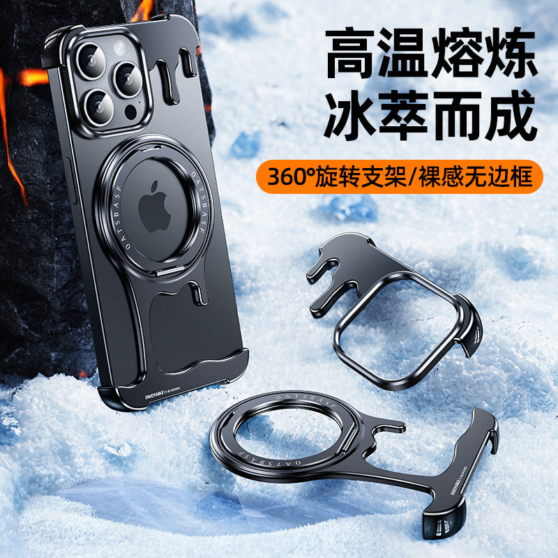 Metal Frame MagSafe Case for iPhone – Rugged & Sleek Armor Design