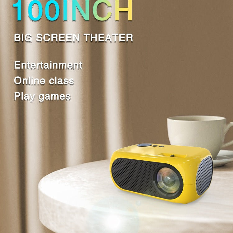 M24 LED Portable Mini Projector – HD 1080p Home Theater & Gaming Companion