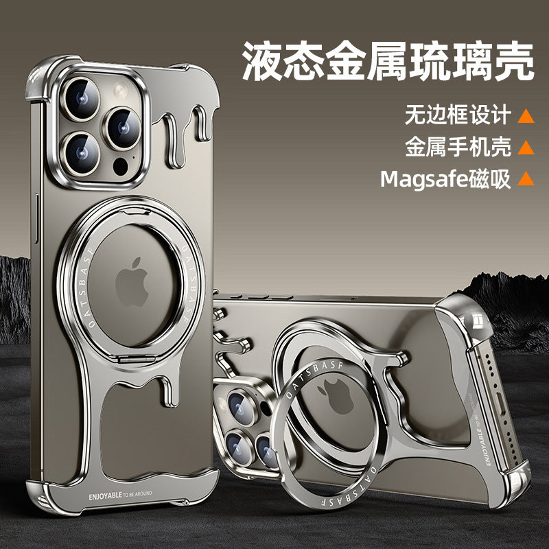 Metal Frame MagSafe Case for iPhone – Rugged & Sleek Armor Design