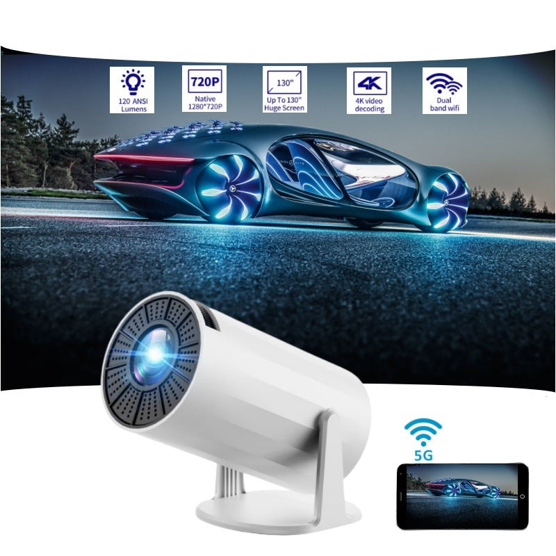 Smart Mini HD Projector | Portable WiFi Android Projector for Home Entertainment