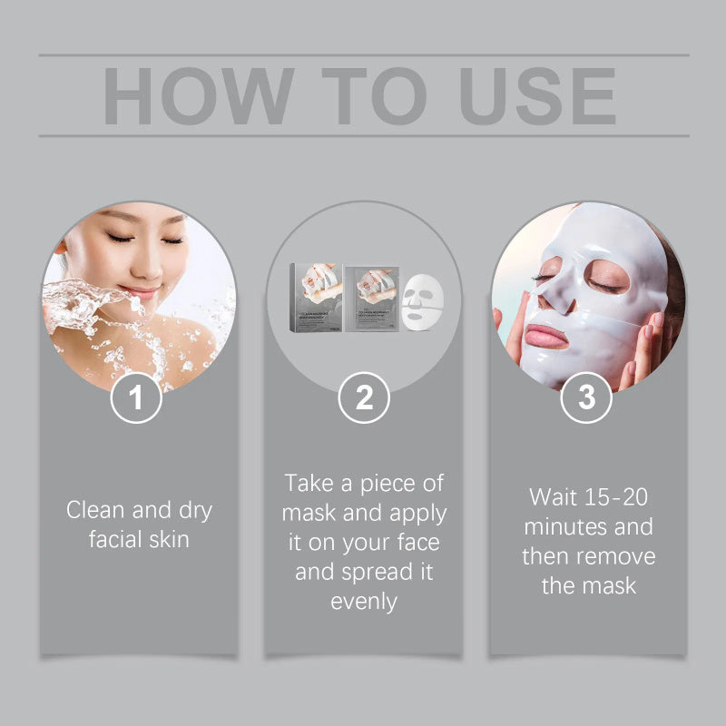 Bio Collagen Deep Hydration Face Mask – Overnight Moisturizing & Anti-Aging Care