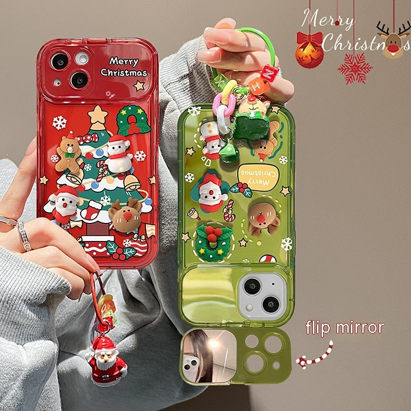 Christmas Flip Mirror Phone Case