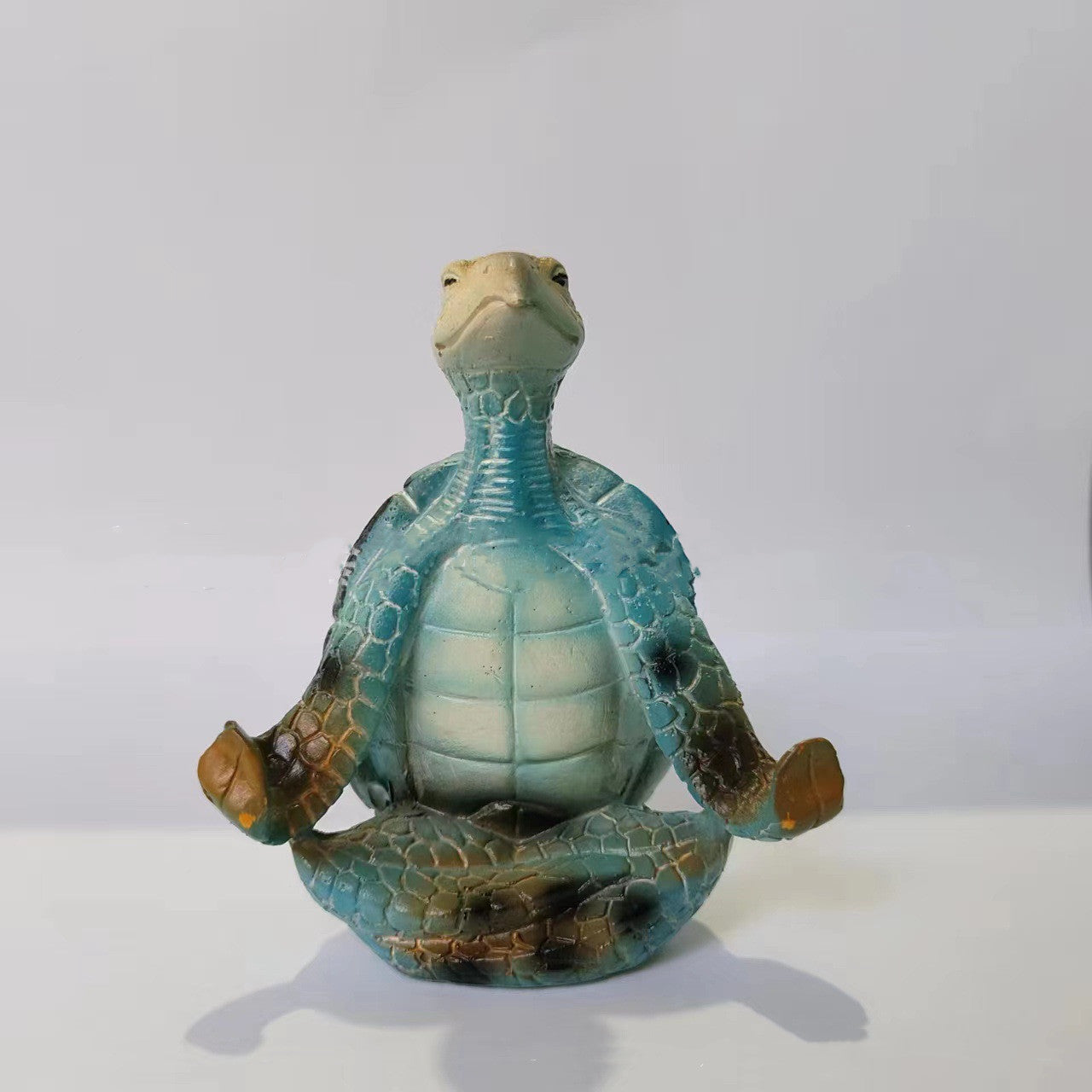 Zen Turtle Meditation Resin Statue | Decorative Home Ornament for Serenity & Calm