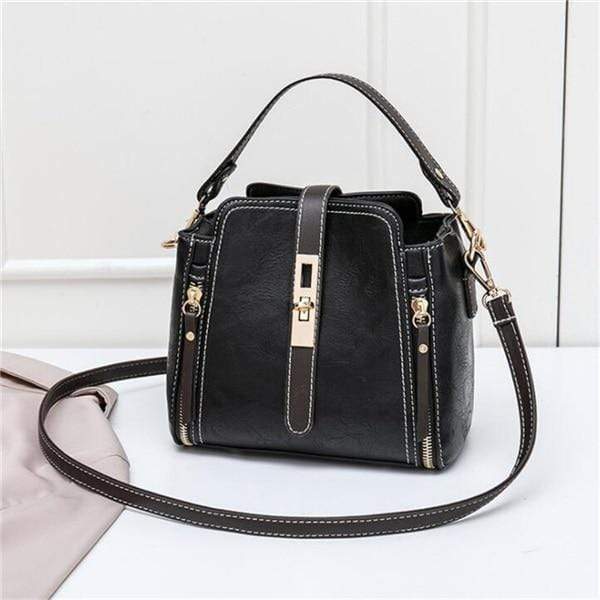 Chic Faux Leather Handbag | Detachable Handle &amp; Adjustable Strap | Stylish and Functional for Daily Use