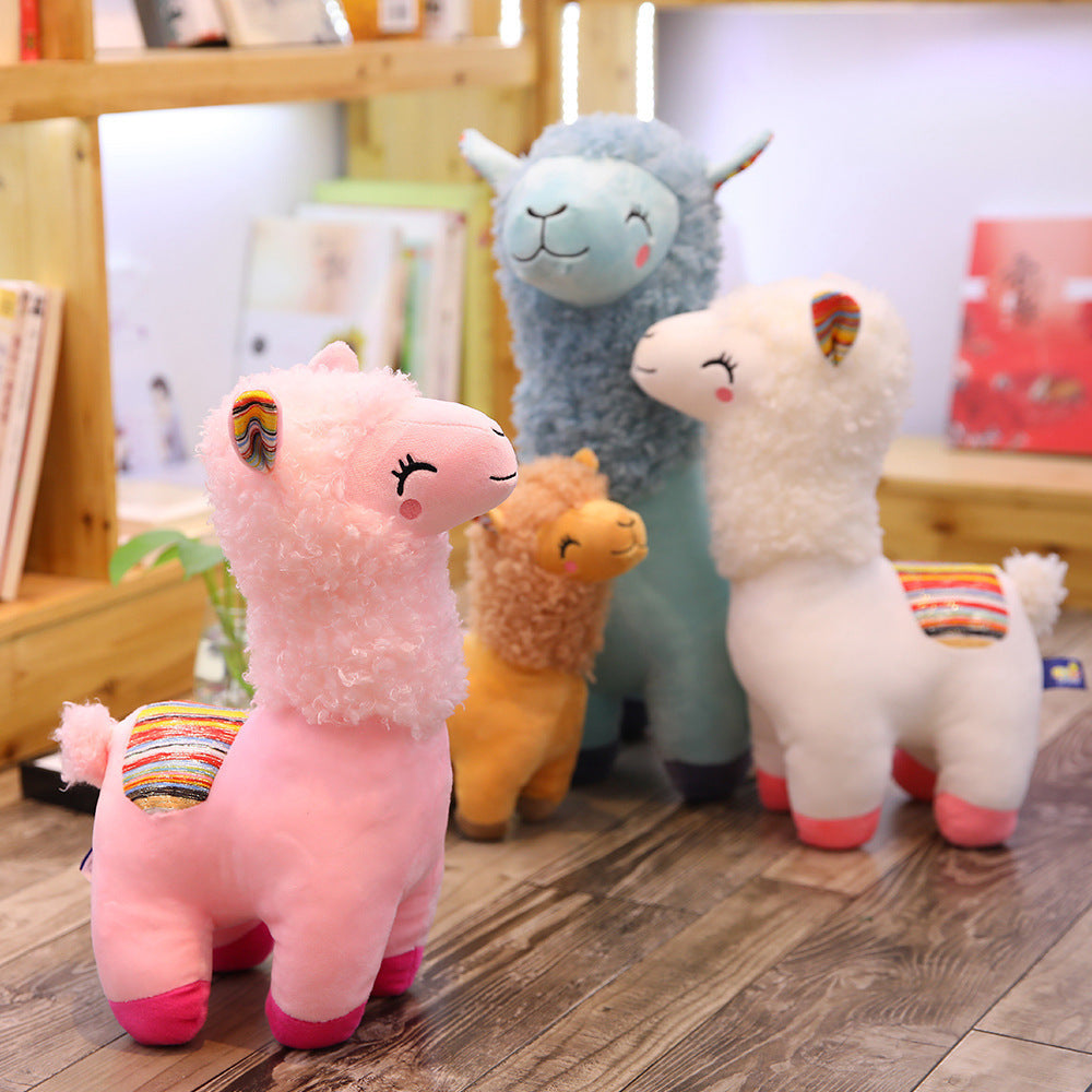 Cute Alpaca Llama Plush Dolls - Soft and Huggable Animal Stuffed Toy - Perfect for All Ages