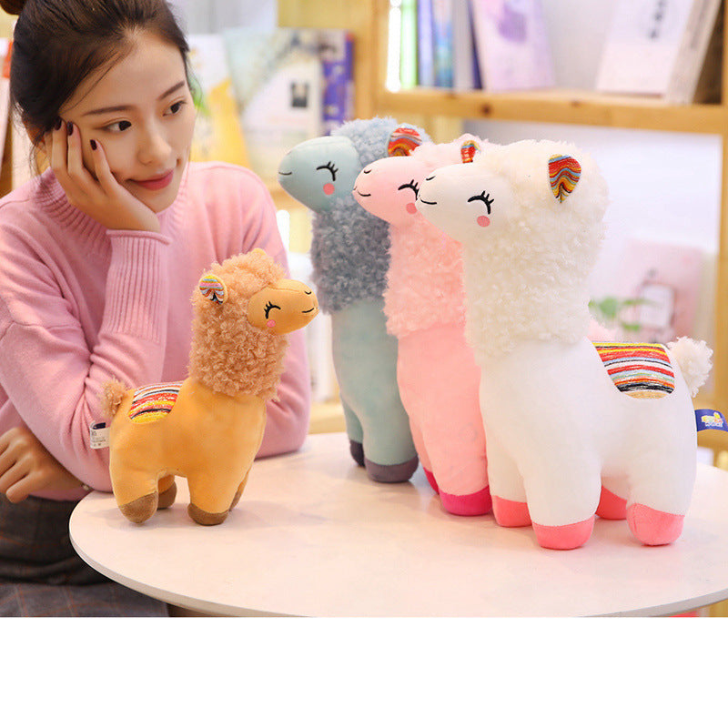 Cute Alpaca Llama Plush Dolls - Soft and Huggable Animal Stuffed Toy - Perfect for All Ages