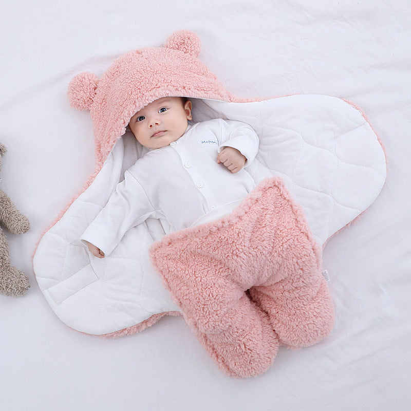 Baby Quilted Winter Sleeping Bag Wrap  | Snuggly and Warm for Newborns  |