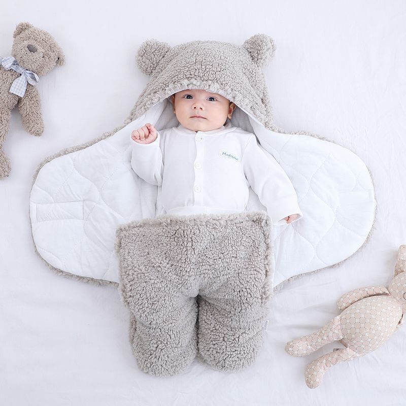 Baby Quilted Winter Sleeping Bag Wrap  | Snuggly and Warm for Newborns  |