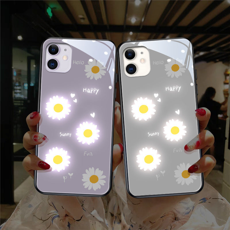 Glow Daisy Voice-Activated Phone Case: Color-Changing Magic for Your iPhone