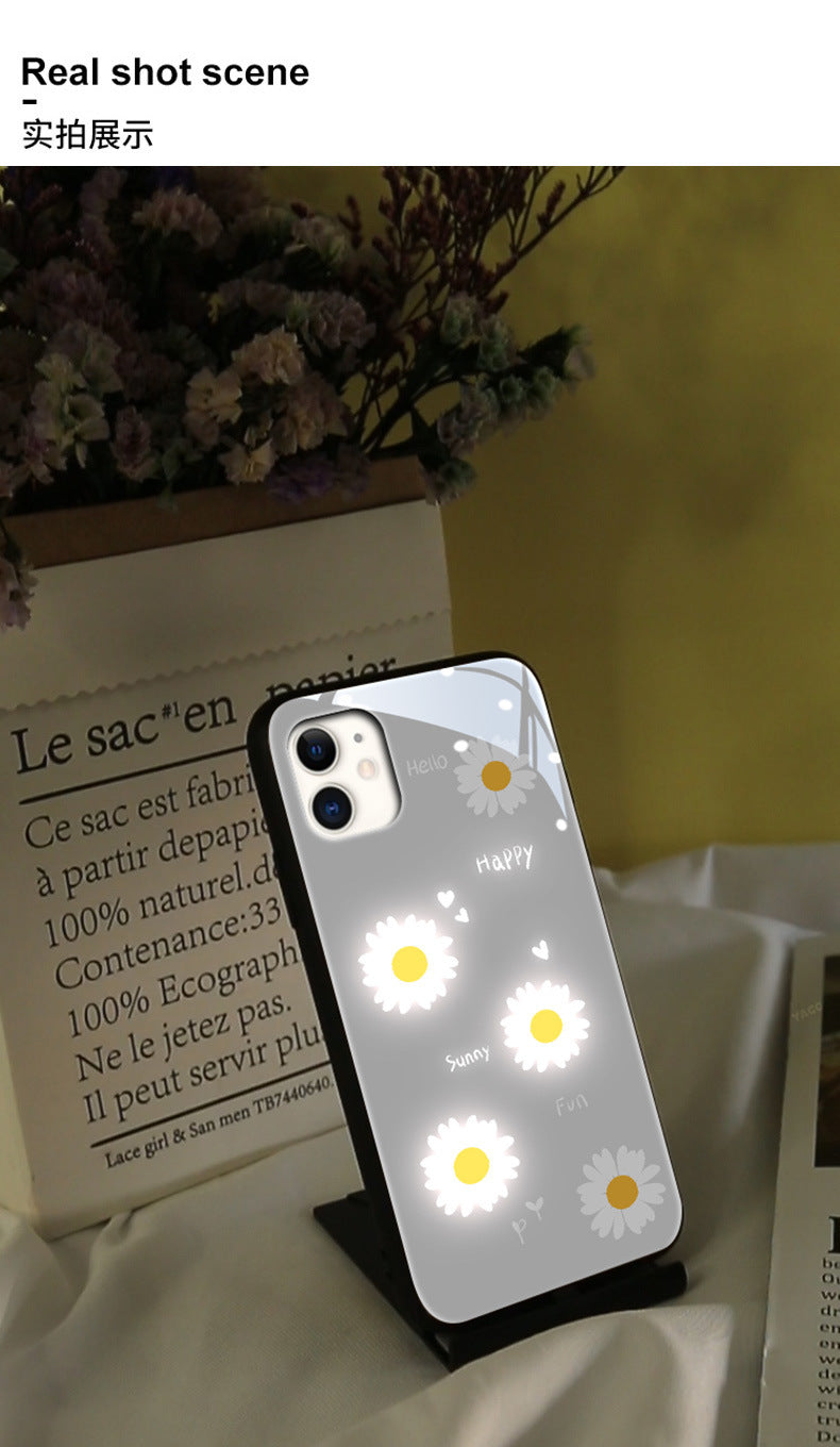 Glow Daisy Voice-Activated Phone Case: Color-Changing Magic for Your iPhone