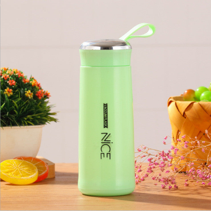 Stylish Glass Liner Thermos Bottle – Harajuku-Inspired Korean Design for Students &amp; Trendsetters