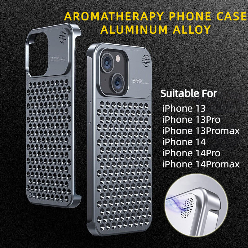 Aromatherapy Aluminum Alloy Phone Case: Ultra-Thin Protection with Cooling &amp; Scent Therapy