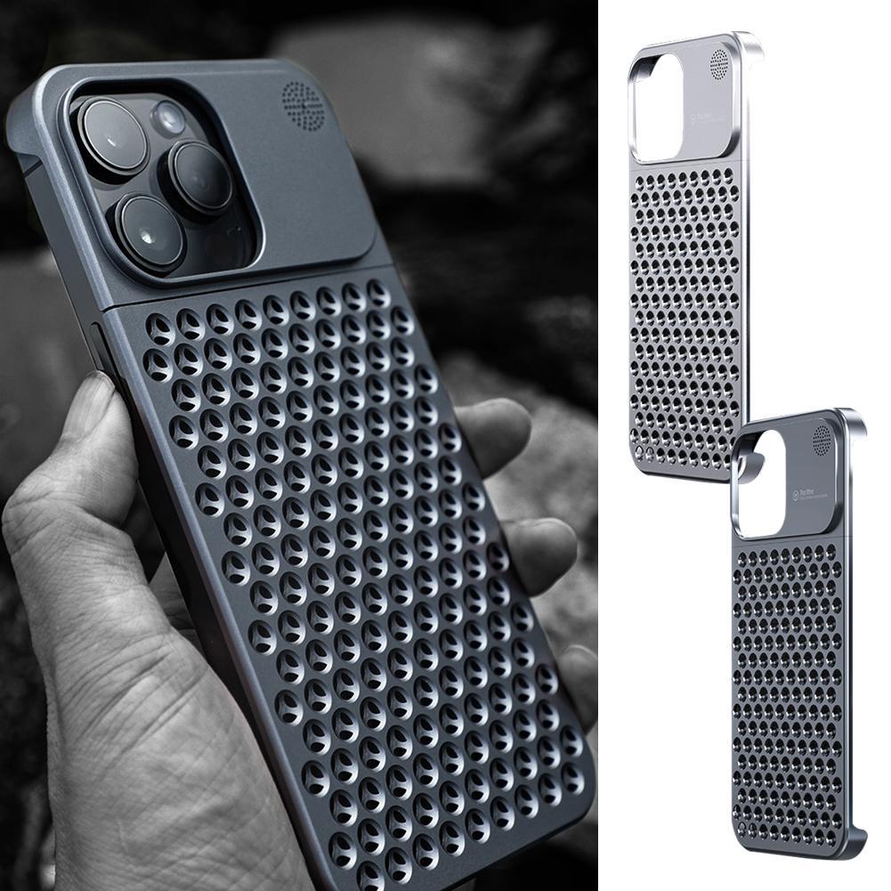 Aromatherapy Aluminum Alloy Phone Case: Ultra-Thin Protection with Cooling &amp; Scent Therapy