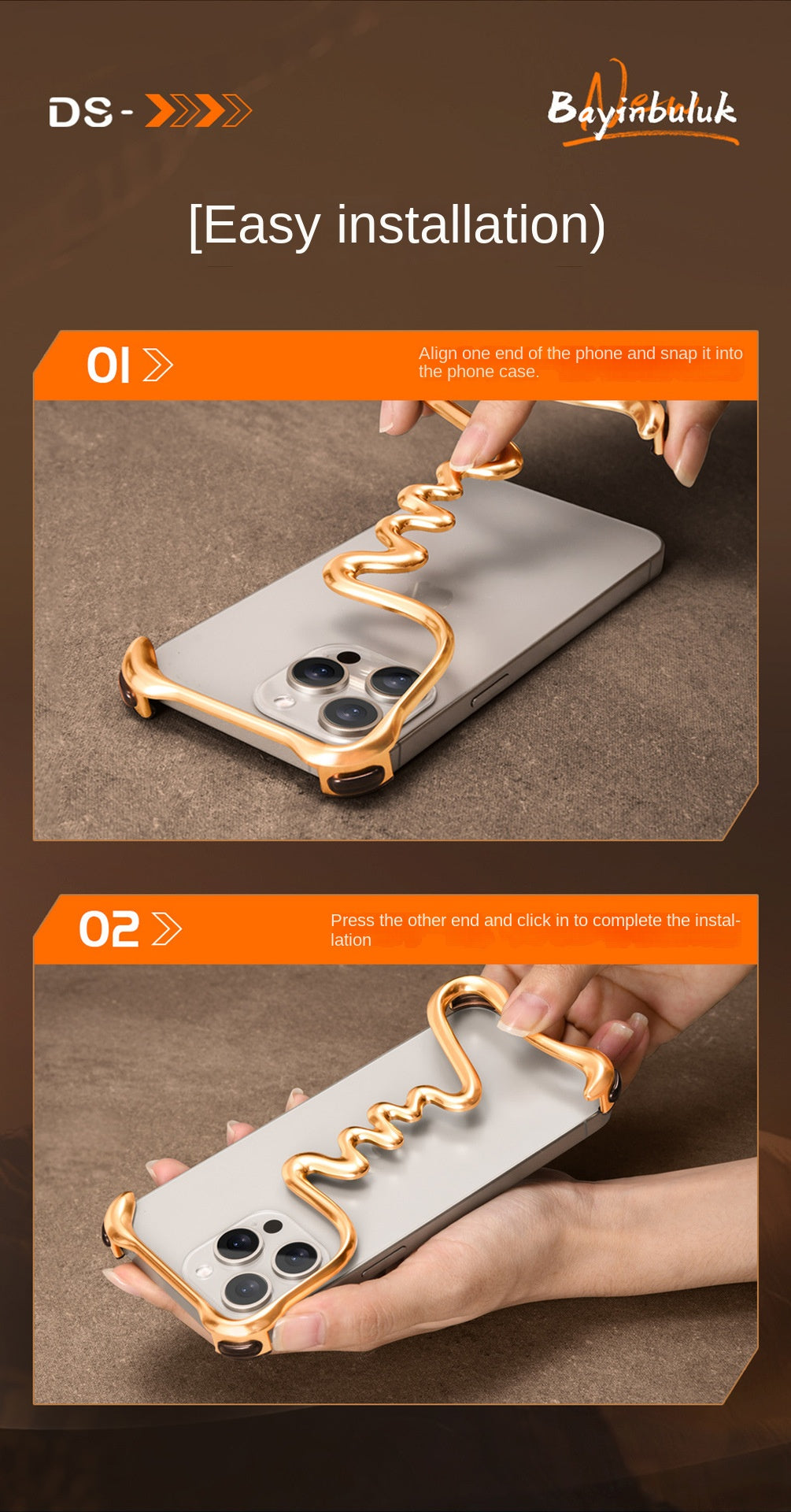 Premium Metal Frame minimalist iPhone Case 16 pro max and other series