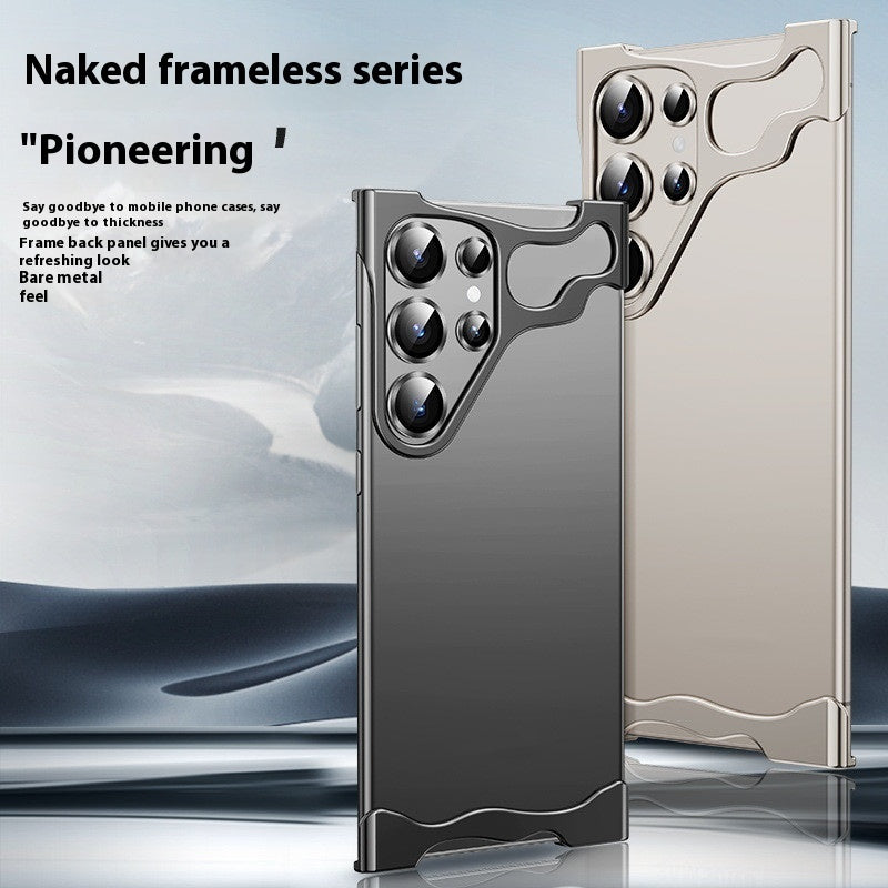 Ultra-Slim Frameless Metal Phone Case with Heat Dissipation &amp; Drop Protection | Sleek Electroplated Design for Samsung