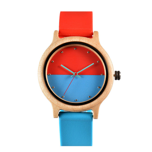 Stylish Wooden &amp; Sandalwood Strap Watch | Japan Quartz Movement | KoreanFashion Design