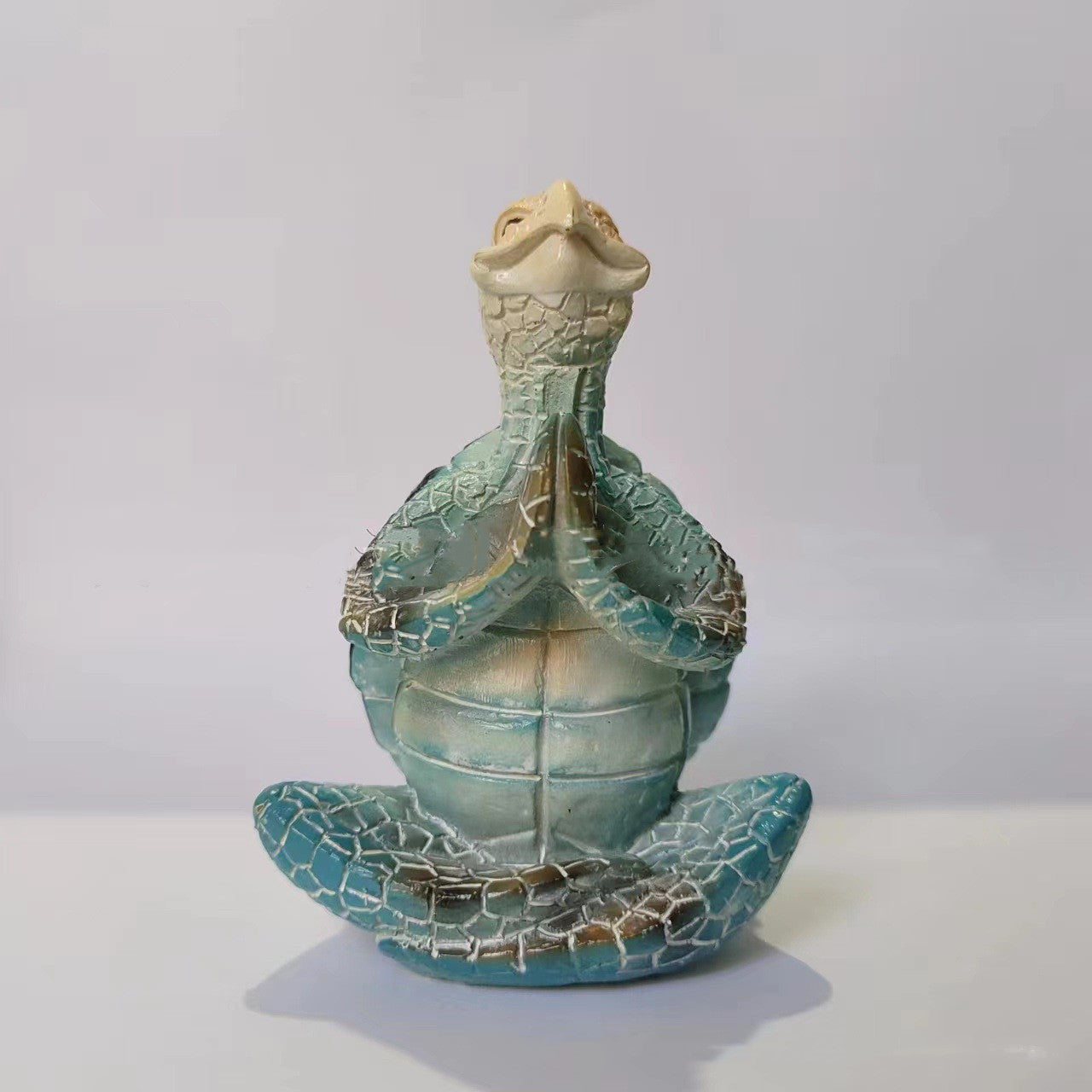 Zen Turtle Meditation Resin Statue | Decorative Home Ornament for Serenity & Calm