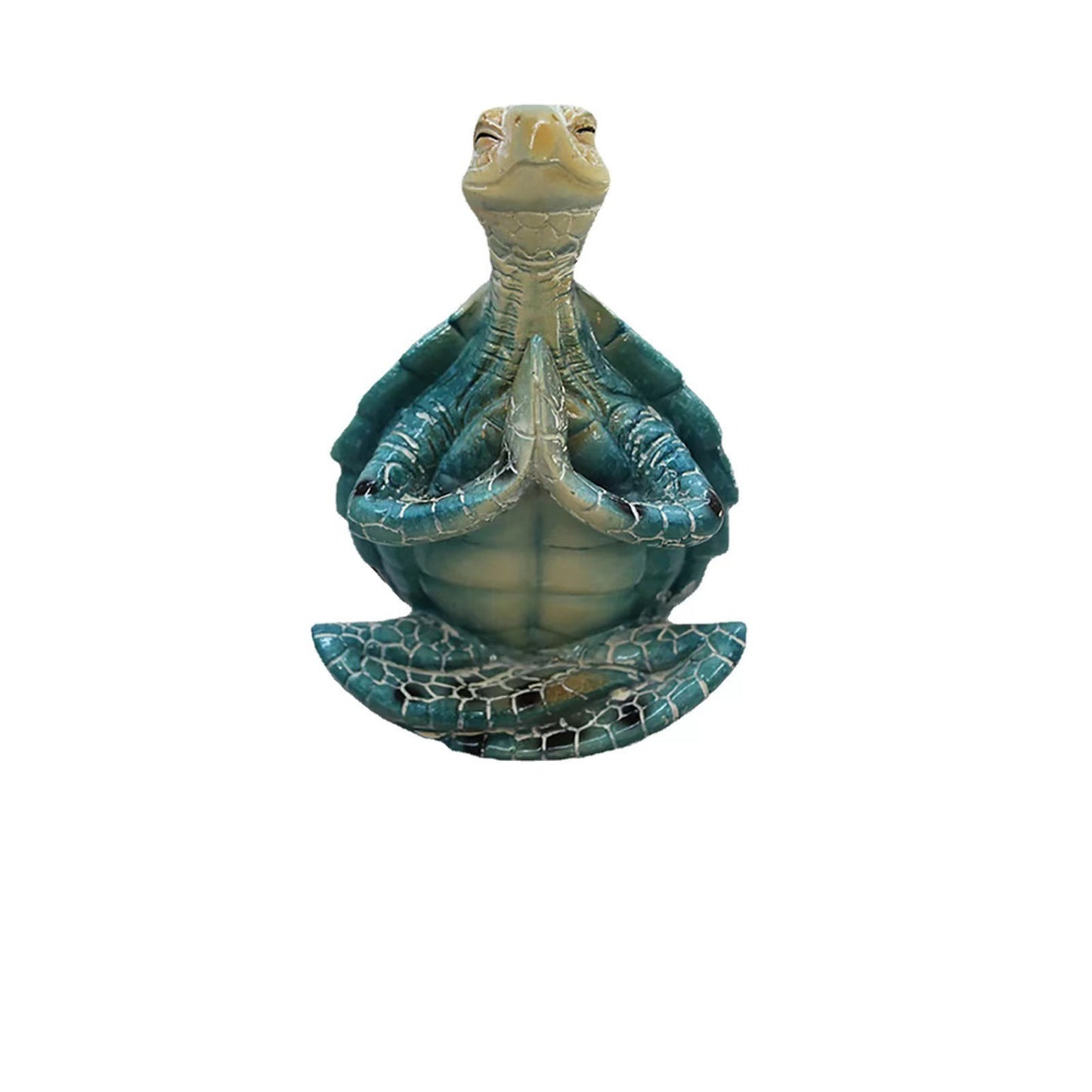 Zen Turtle Meditation Resin Statue | Decorative Home Ornament for Serenity & Calm