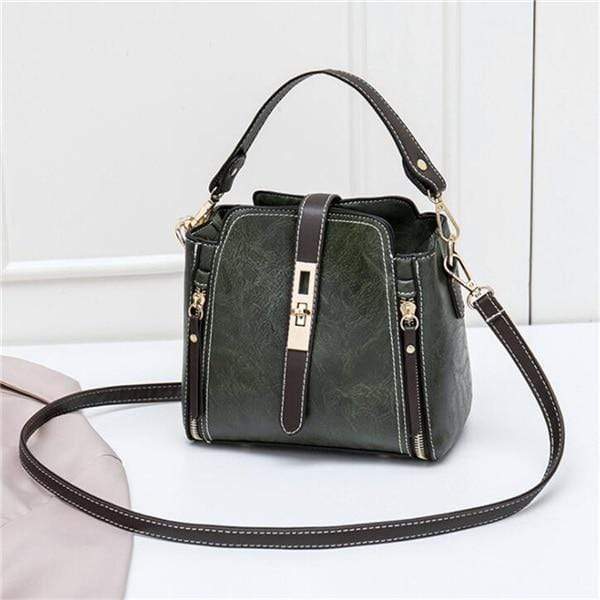 Chic Faux Leather Handbag | Detachable Handle &amp; Adjustable Strap | Stylish and Functional for Daily Use