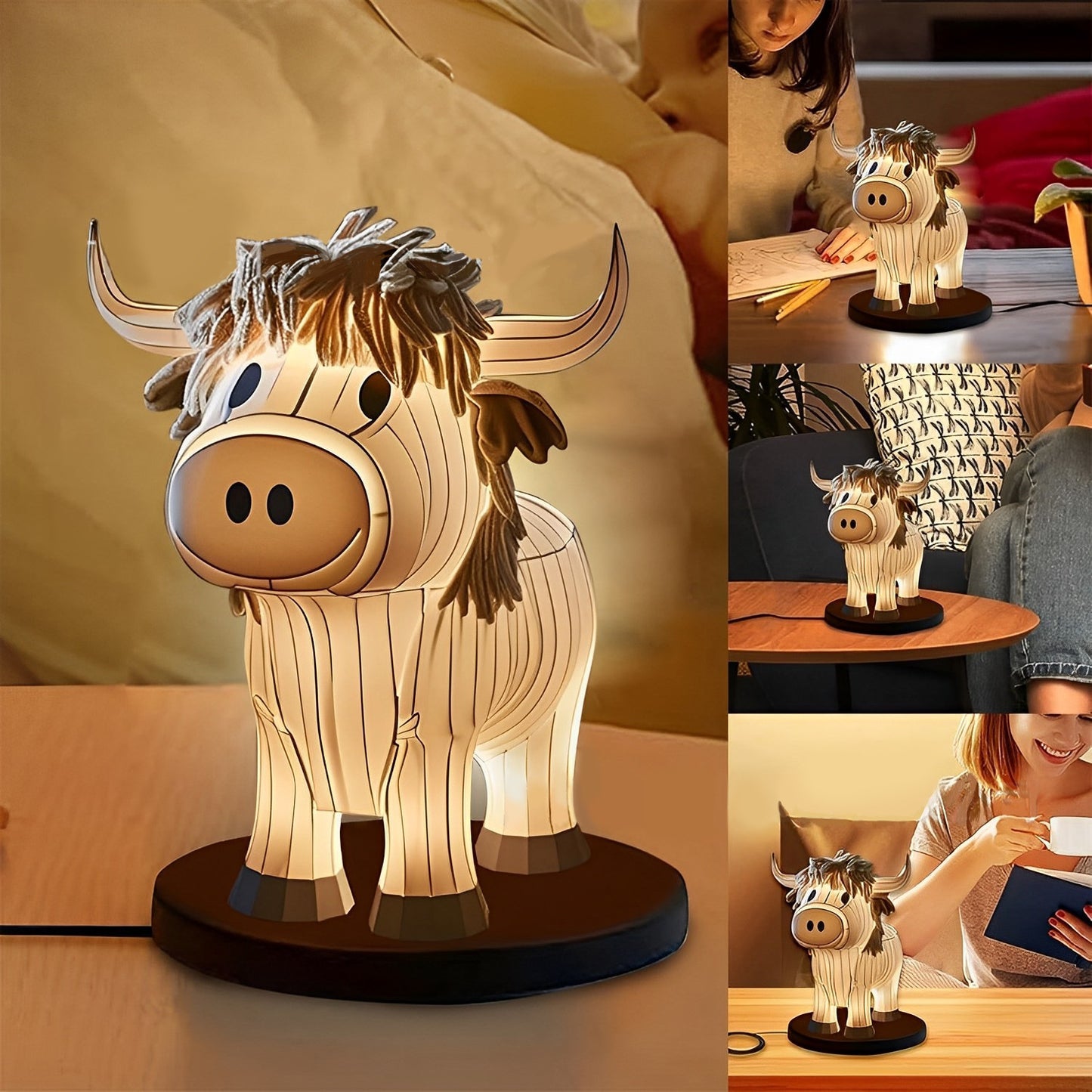 Adorable Yak Resin Lamp: Perfect Gift for Every Occasion