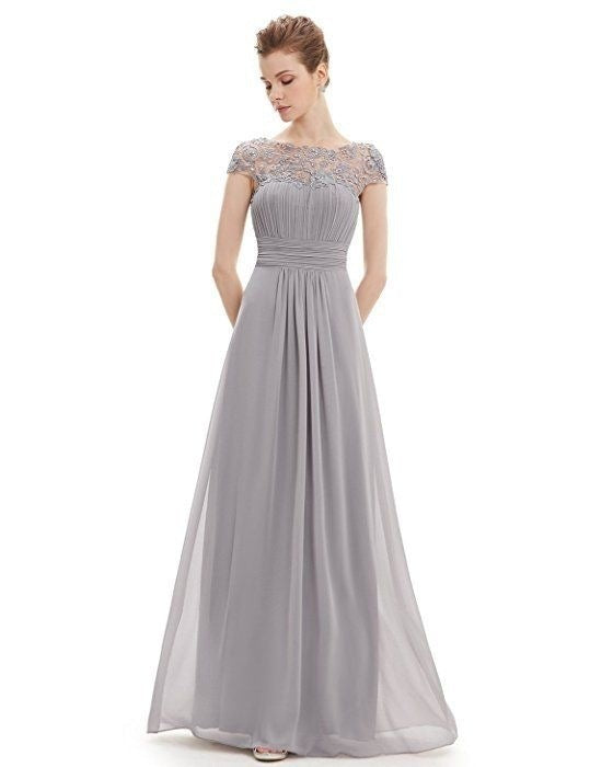 Elegant Lace Bridesmaid Evening Dress – Timeless Charm for Special Occasions