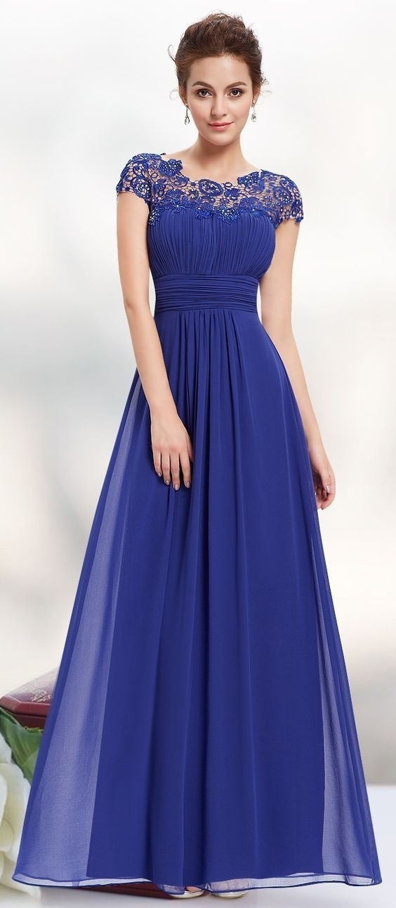 Elegant Lace Bridesmaid Evening Dress – Timeless Charm for Special Occasions