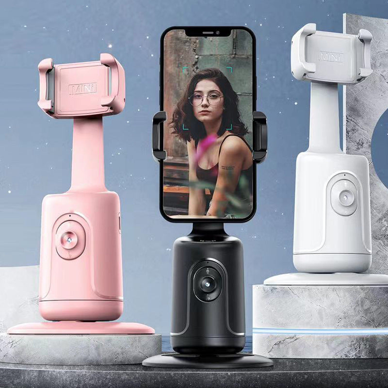 360° AI Smart Phone Holder - Smooth Tracking for Live Streams &amp; Selfies!