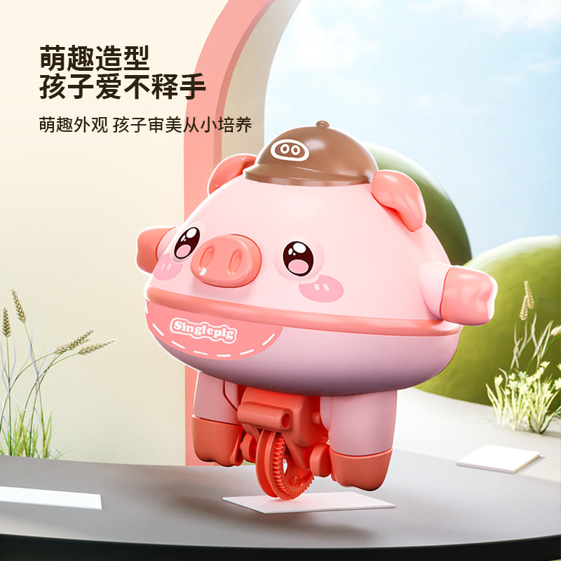 Balance Pig Unicycle Toy - A Fun Spin on Learning and Balance!