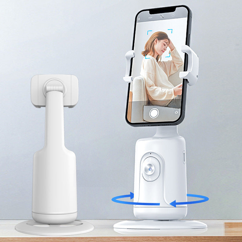 360° AI Smart Phone Holder - Smooth Tracking for Live Streams &amp; Selfies!