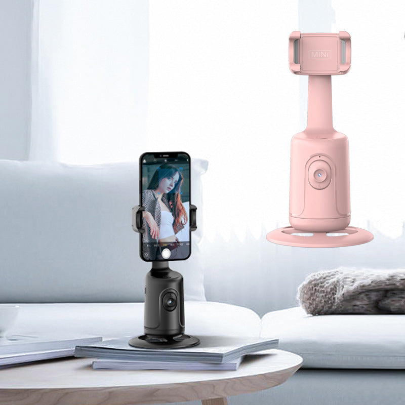 360° AI Smart Phone Holder - Smooth Tracking for Live Streams &amp; Selfies!