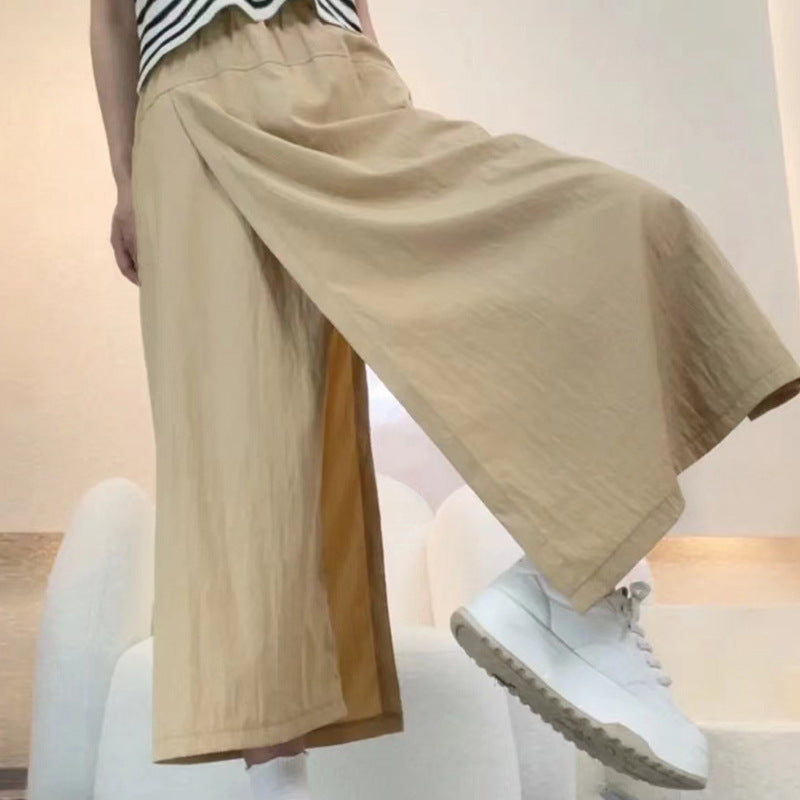 Yamamoto-Inspired High-Waisted Wide-Leg Cropped Pants skirt |Summer 2024 Collection