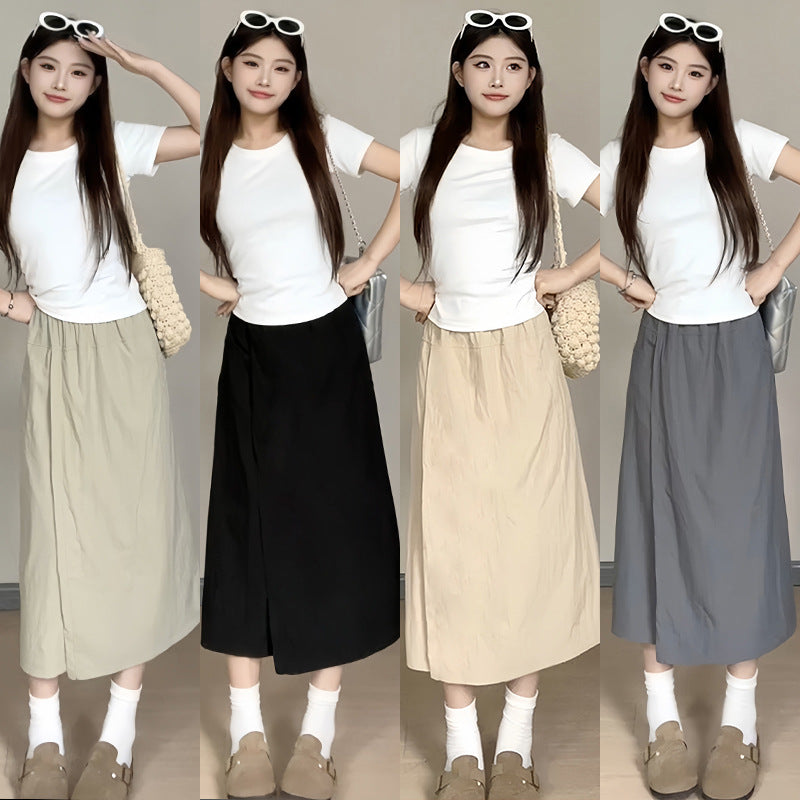 Yamamoto-Inspired High-Waisted Wide-Leg Cropped Pants skirt |Summer 2024 Collection