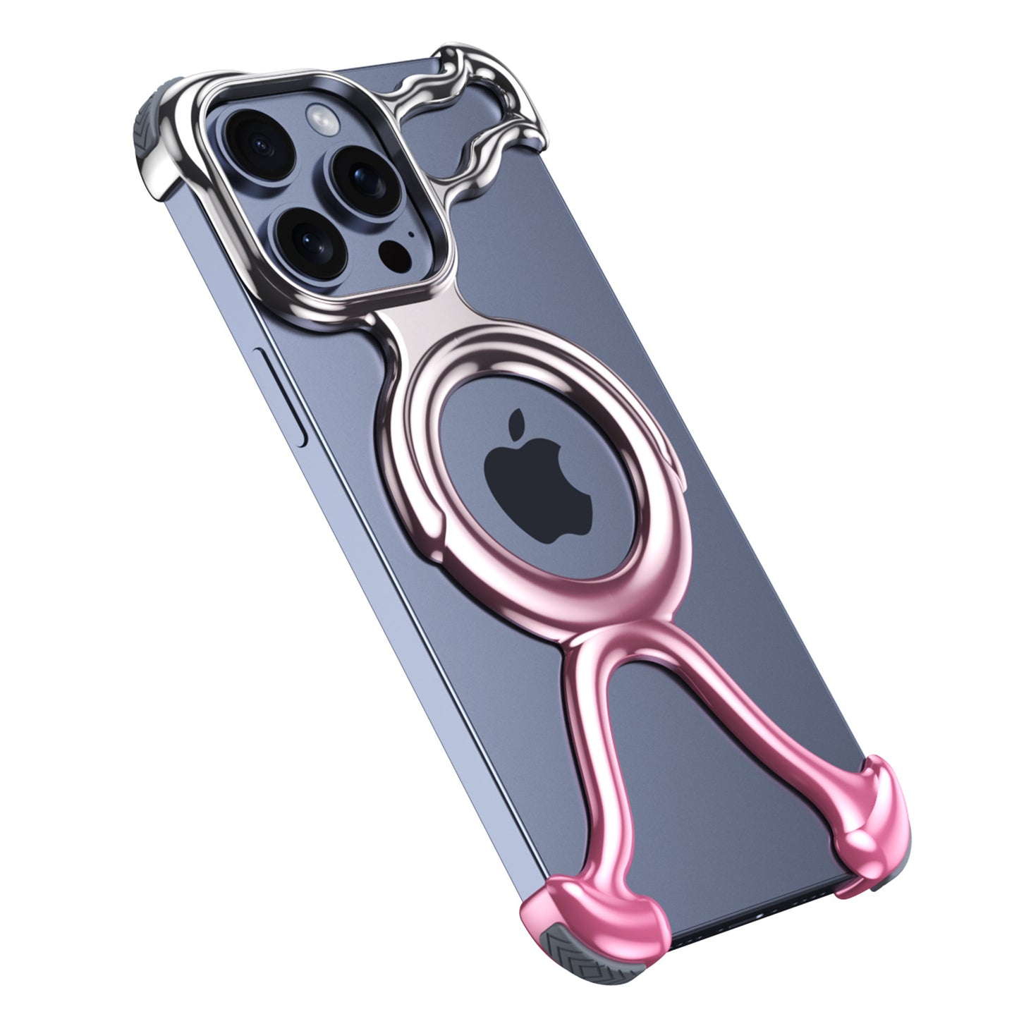 Suitable for iPhone15 Hollow Mobile Phone Case Apple 14 Magnetic Absorption Heat Dissipation Lightweight Niche Light Luxury High-Level Protective Case