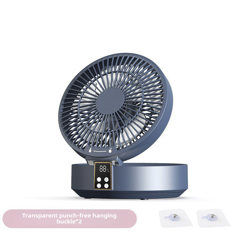 Compact Folding Fan with Digital Display – Versatile USB-Powered Mini Fan for Home and Office