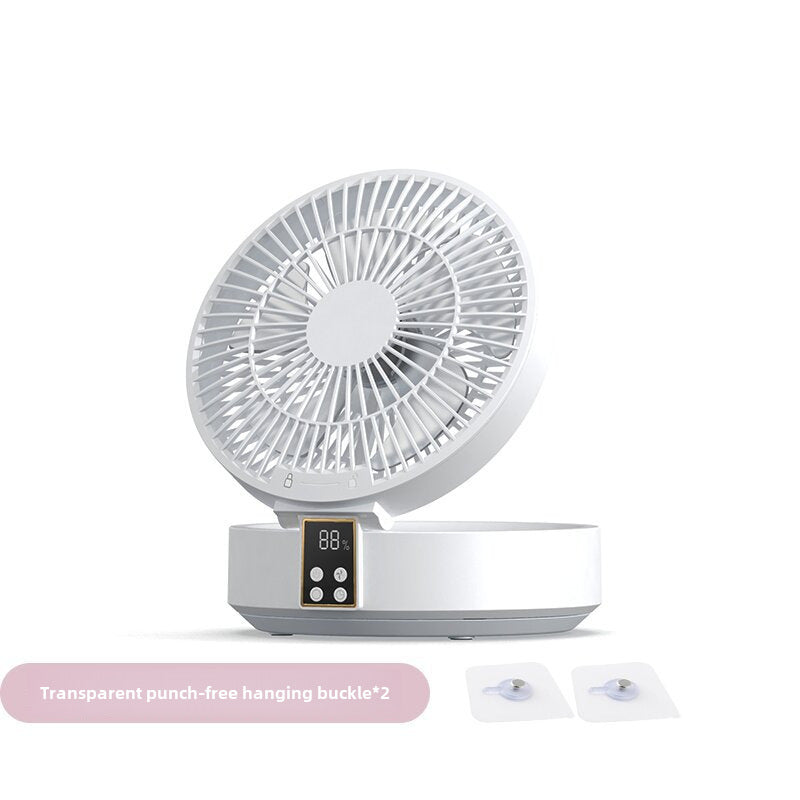 Compact Folding Fan with Digital Display – Versatile USB-Powered Mini Fan for Home and Office