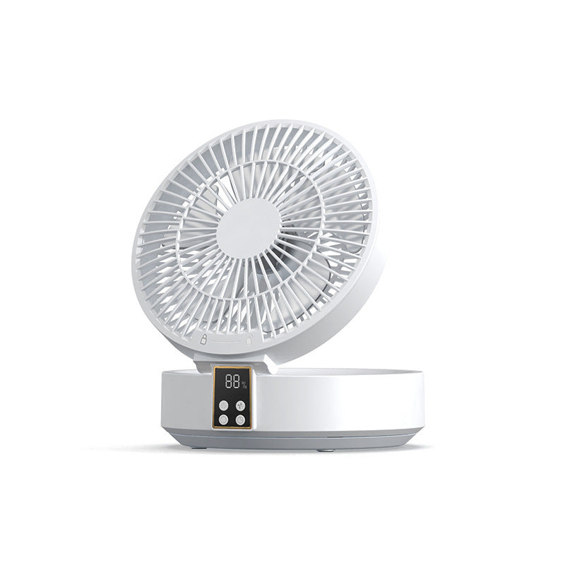 Compact Folding Fan with Digital Display – Versatile USB-Powered Mini Fan for Home and Office