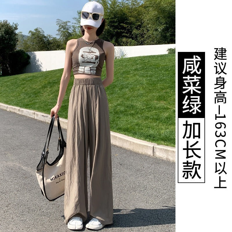 Apricot Yamamoto-Inspired High-Waisted Wide-Leg Pants| Spring-Autumn 2024 Collect