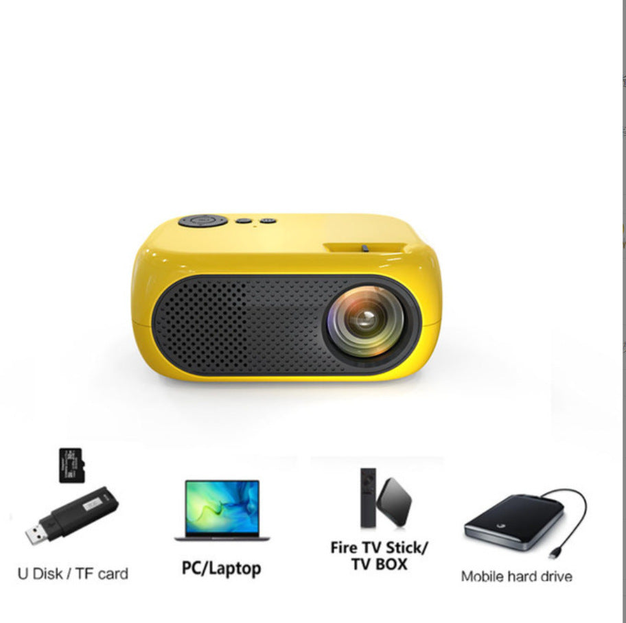 M24 LED Portable Mini Projector – HD 1080p Home Theater &amp; Gaming Companion